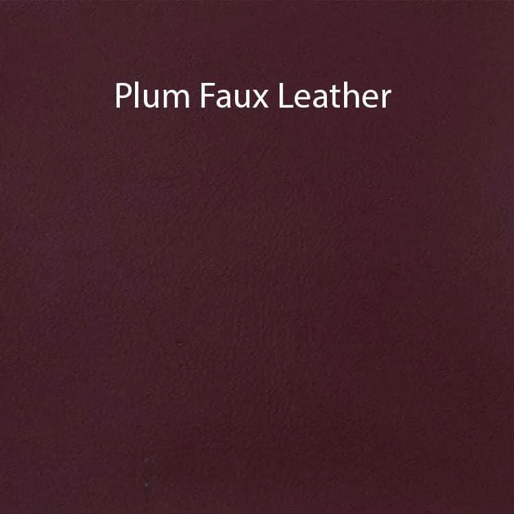 Plum Faux Leather