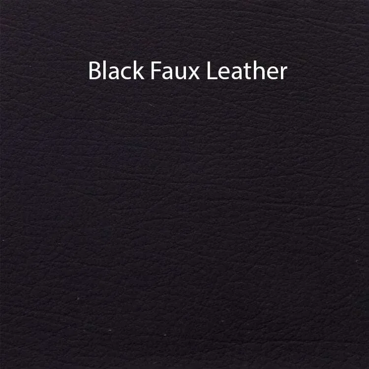 Black Faux Leather