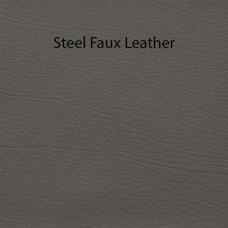 Steel Faux Leather
